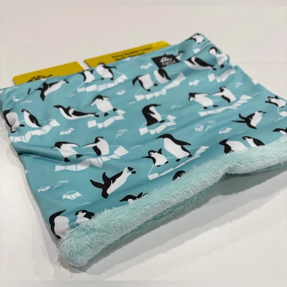 Turtle Fur Kids Printed Comfort Shell Toddlers Neck Warmer Lined Plush Blue NWT